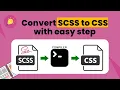 How to compile SCSS to CSS