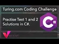 C Tutorial - Solving the turing com coding challenge practise tests using C