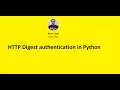 HTTP Digest authentication in Python