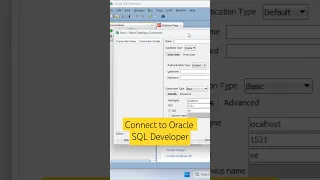 Connect to Oracle SQL Developer