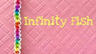 rainbow Loom Bands Infinity Fish bracelet tutorial
