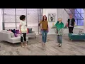 LOGO by Lori Goldstein Textured Woven Sheer Top with Eyelet Panels on QVC
