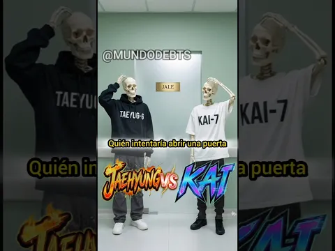 ¿Quién intentaría abrir una puerta que dice "JALE"? Taehyung vs Kai #kpop #taehyung #kai