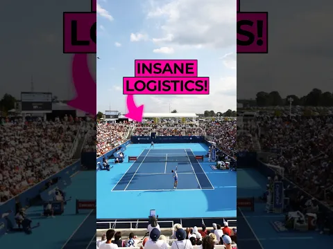 The Insane Logistics Behind Tennis Tournaments!