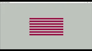 how to make American flag by using python