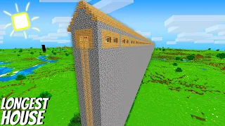 Download What's INSIDE the LONGEST HOUSE in Minecraft  I found a TALLES HOUSE ! MP3