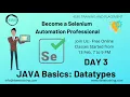Web Automation Testing using Selenium Day 3
