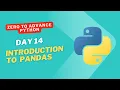 Python Day 14 - Introduction to Pandas for Data Analysis