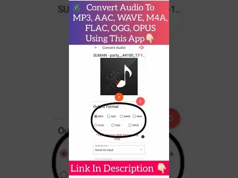 Download MP3 Convert Audio To MP3 , AAC , WAVE , M4A , FLAC , OGG ,OPUS Format | MP3 Converter App | Smart Things