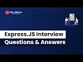 Top 30 Express JS Interview Questions And Answers Best Node JS Interview Questions - MindMajix