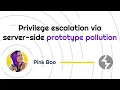 Privilege escalation via server-side prototype pollution PortSwigger Academy tutorial