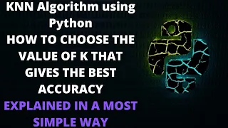 KNN Algorithm using Python