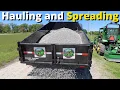 Spreading Rock With a Dump Trailer - Learning to Tailgate