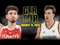 Download Lagu Germany vs Turkey Full Game Highlights - August 15, 2025 | Eurobasket 2025