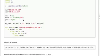 python script filtering apache log mikeyom