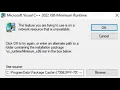 Fix Apps Microsoft Visual C Runtime Error Feature Network Resource Unavailable
