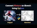 Pencil Sketch using Python how to convert picture to pencil sketch using python