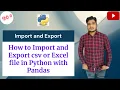 How to Import and Export Data CSV and EXCEL file in Python with Pandas by Ravi Kumar
