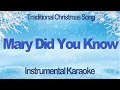 Mary Did You Know - Christmas Instrumental Karaoke with by Carrie Underwood Pentatonix and