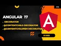 Decorators in Angular ContentChild and ContentChildren Part 4 Angular 17 Tutorial 34