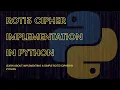 A simple ROT 13 implementation using python