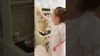Tiny Land wooden play kitchen with real life-like design for developing kid s passion for food