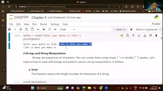 Chapter 5 part 1 - Mastering Python Input String Manipulation Core Concepts Explained