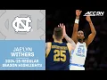 Jae Lyn Withers 2024-25 Regular Season Highlights North Carolina Forward