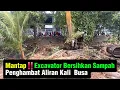 Download Lagu Mantap‼️ Excavator Bersihkan Sampah \u0026 Rumpun Bambu Penghambat Aliran Kali Busa #dedimulyadi #kdm