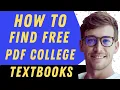 How To Find Free Pdf College Textbooks - Full Guide