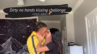 dirty no hands kissing challenge lesbian edition