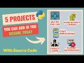 5 Python Projects you can add in your resume today