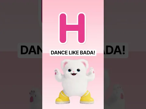 WEEKEND DANCE! DANCE LIKE BADA - LETTER H! 🎶✨ #abcs #toddlerlearning