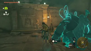 Offer a Zonai Charge to the alter at the tail Secret of the Ring Ruins Zelda Tears of the Kingdom