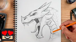 How To Draw a Dragon | Beginner Drawing Tutorial (Step-by-Step)