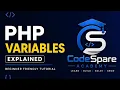 PHP Variables Explained Beginner Friendly Tutorial Learn PHP Step by Step
