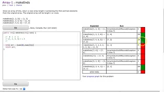 Codingbat - makesEnds Java