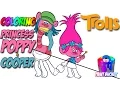Trolls Movie Princess Poppy Coloring Pages - Trolls Coloring Book for Kids