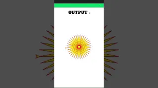 Draw Sun Using Python Turtle Code
