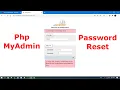 PHP My Admin Password Problem phpmyadmin Reset Password