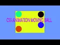 CSS Animation Moving Ball