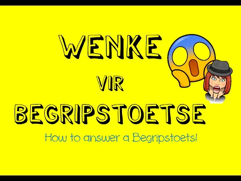 Download MP3 Begripstoets | How to answer a Begripstoets | Afrikaans FAL