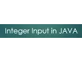 28 Integer Input