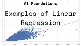 AI Foundations Part 3 Examples of Linear Regression in Python