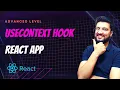 useContext Hook in React App Hooks React Tutorials in Hindi