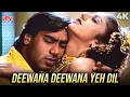 Lagu दीवाना दीवाना ये दिल तेरा दीवाना 4K | Jung 1996| Ajay Devgn, Rambha | Kavita Krishnamurthy, Abhijeet