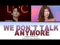 Download Lagu We don't talk anymore | Jungkook (정국) | Duet with color coded lyrics