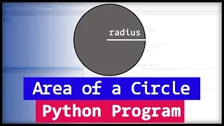 Python Program to Find the area of a Circle using Radius User Input