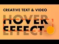 Creative Text and Hover Interaction Rebuild Editor X
