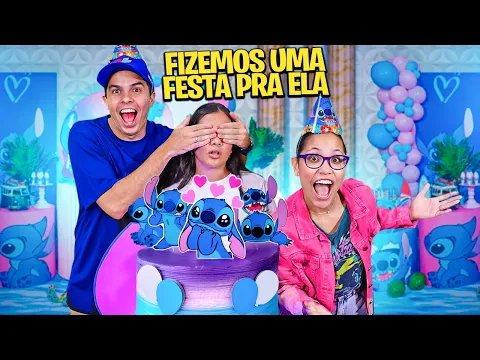 Download MP3 FIZ UMA FESTA SURPRESA DO STITCH PARA JULIANA BALTAR